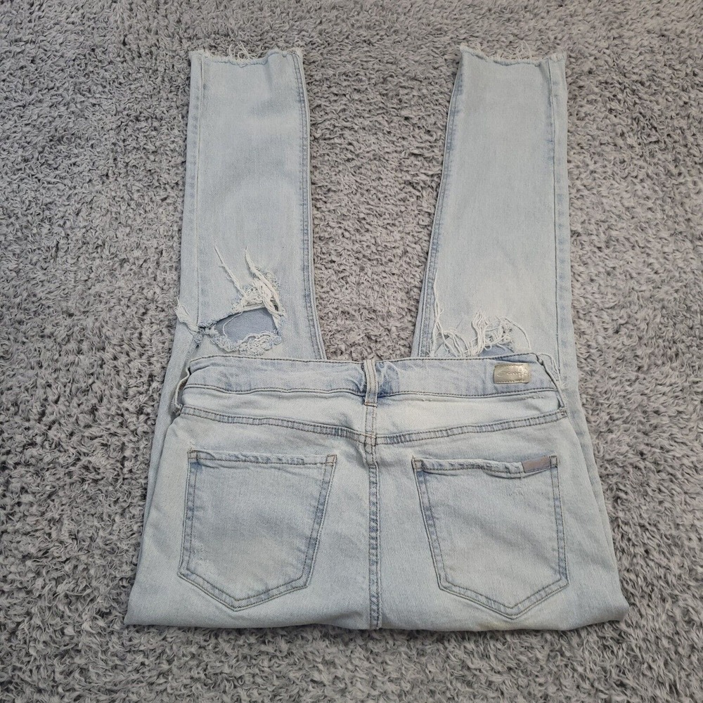 Seven7 Jeans Women 8 Blue Weekend Slim Fit Denim Classiccore Thrashed Stretch